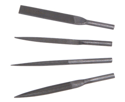 4 pcs File set 6mm Shank